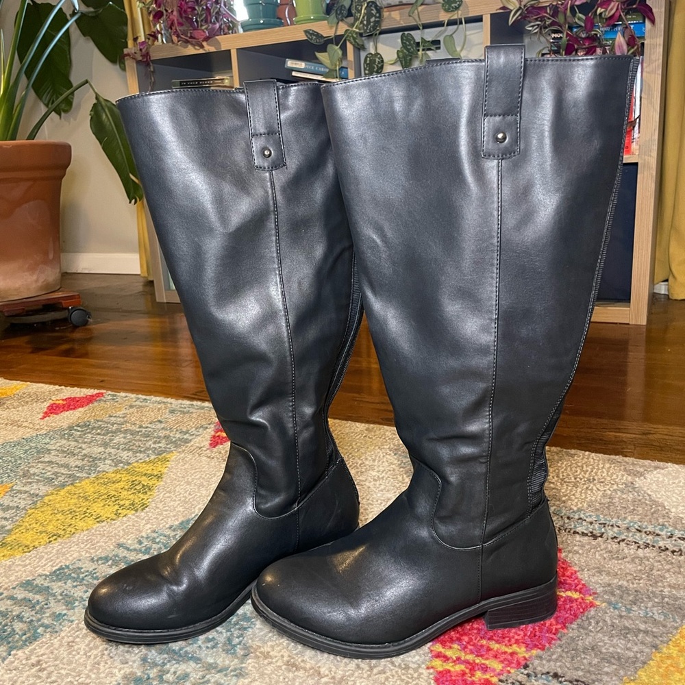 Torrid extra wide calf knee high boot